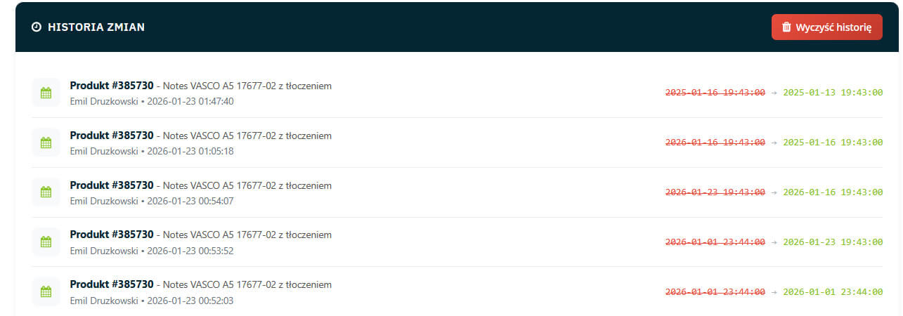 Zmiana edycja daty dodania produktu moduł Prestashop 9, 8, 1.7